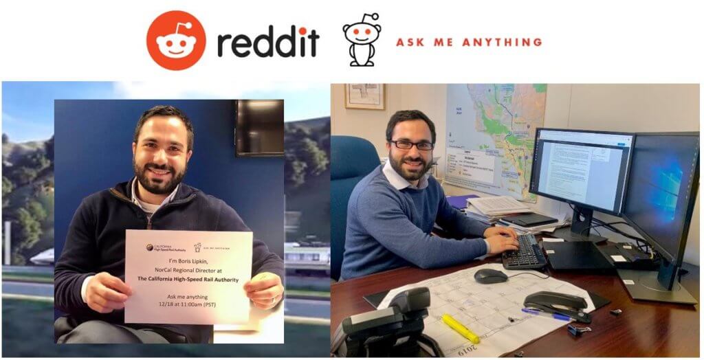 Reddit Ask Me Anything. Northern California Regional Director Boris Lipkin sitting and at desk