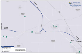 Map of Project Section Central Valley Wye