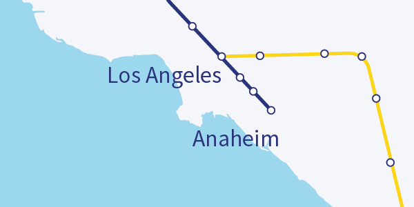 Los Angeles to Anaheim