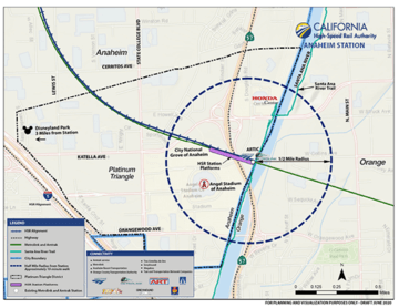 Anaheim Station Map