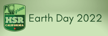 Earth Day 2022 high-speed rail logo