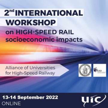 Graphic is the ad for the conference noted in this story. The graphic illustrates a high-speed train traveling very quickly. The text on the graphic describes the title of the conference, hosts and the dates of the program. 