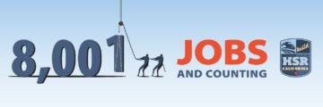 8,001 Jobs and Counting with BulildHSR logo and icons of men lifting 1 on a hoist
