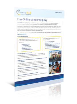Free Online Vendor Registry Cover Sheet