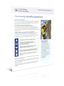 Thumbnail image of the Community Benefits Agreement Factsheet