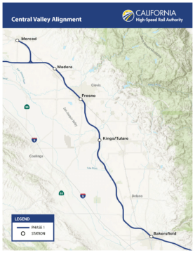 Central Valley Alignment Map Thumbnail