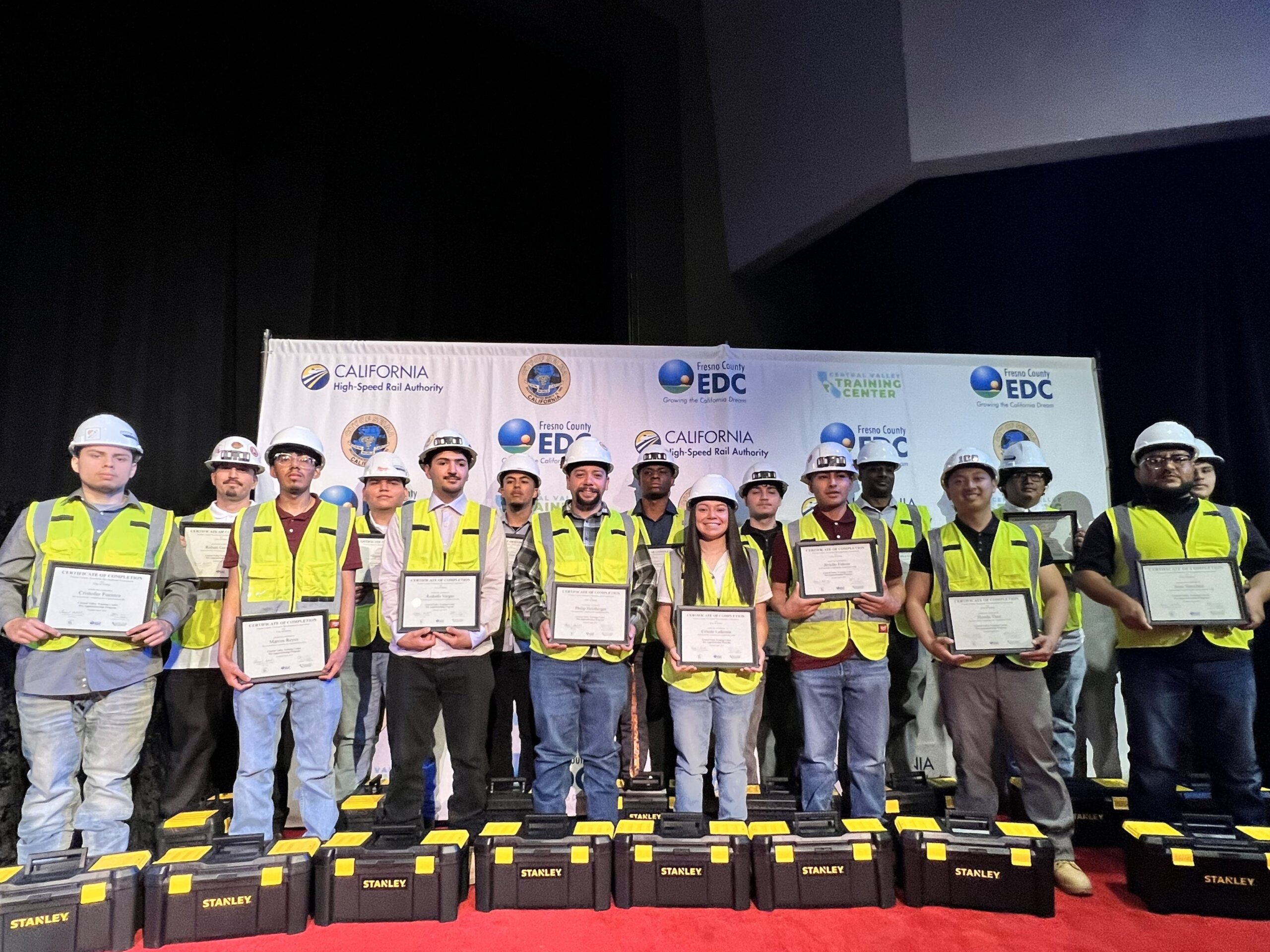 Caltrans District 6 Director Diana Gomez addressing students.